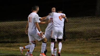 Soccer Players Celebrate