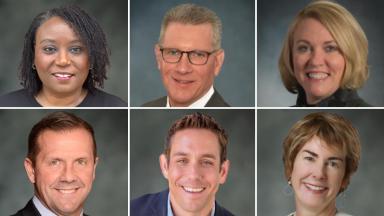 Board of Trustees new officers and members